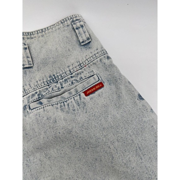 Vtg 80's Jordache Pants Acid Wash High Waist Pleated Denim Jeans Womens 16 - Picture 2 of 6